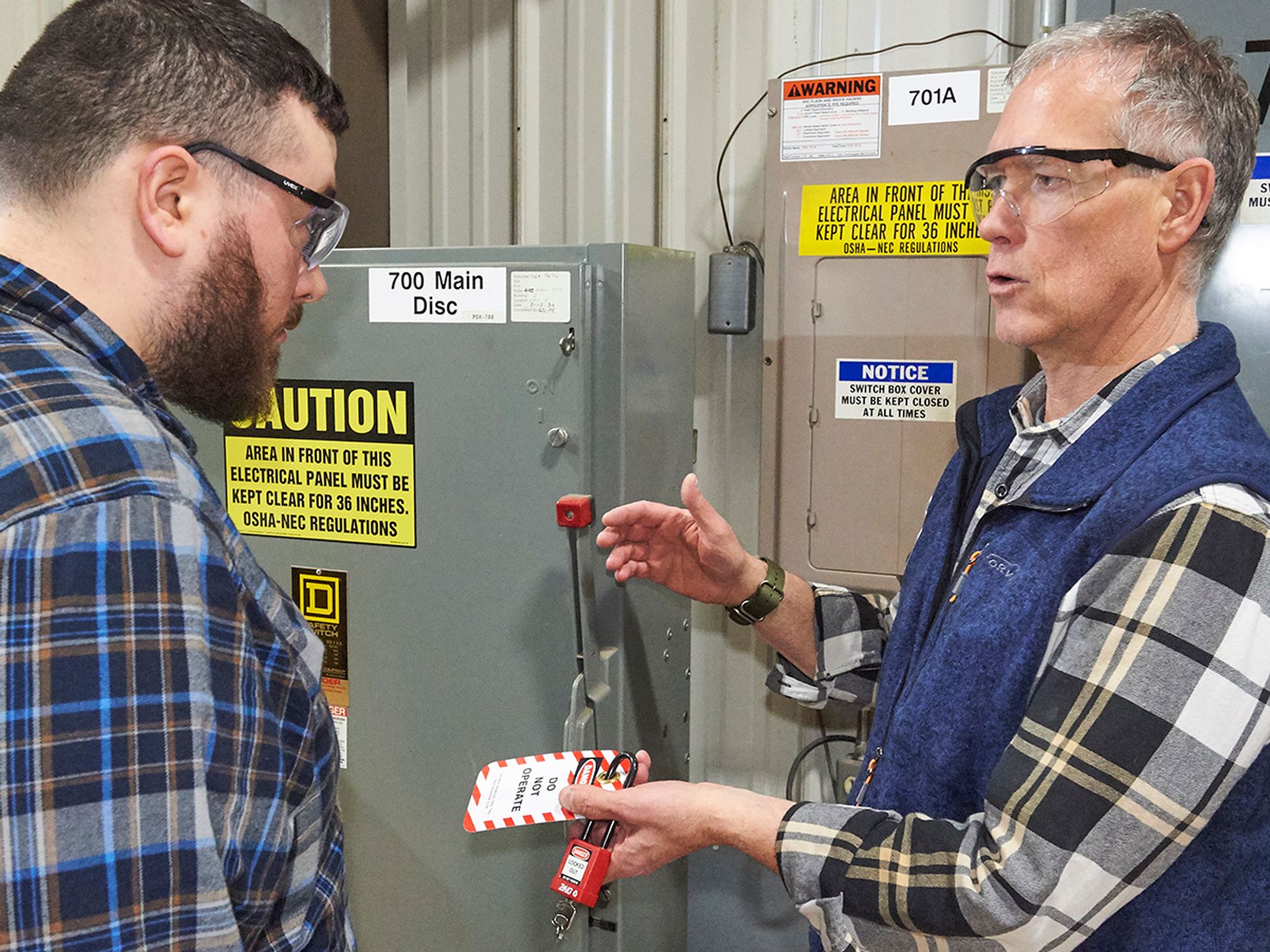 What training do employees need for lockout/tagout?