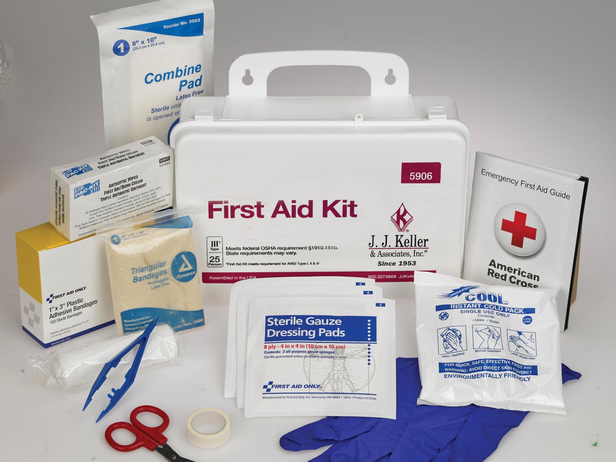 First-aid kits for emergencies