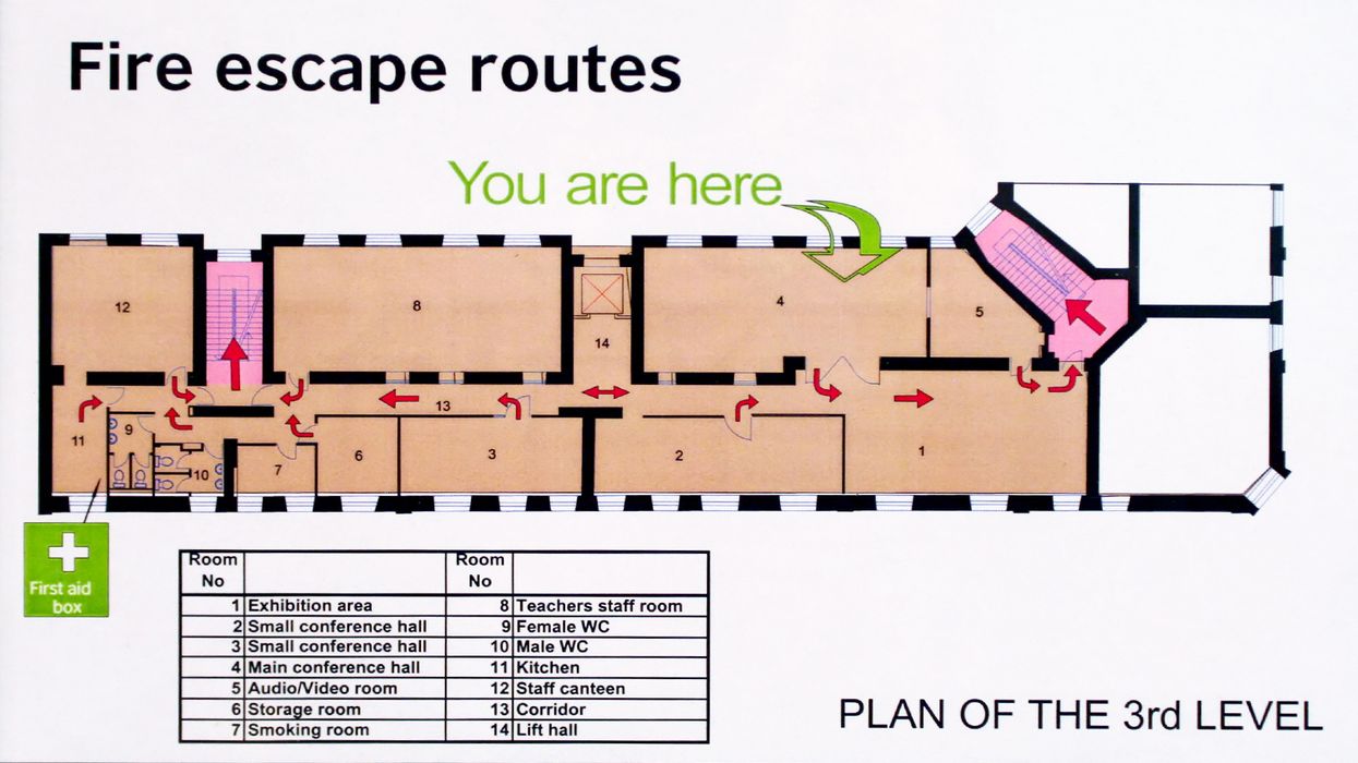 Get outta here! Evacuation maps are optional?
