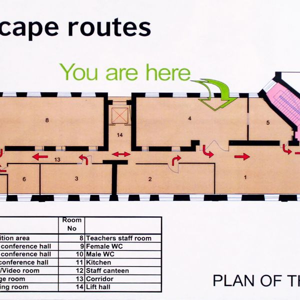 Get outta here! Evacuation maps are optional?