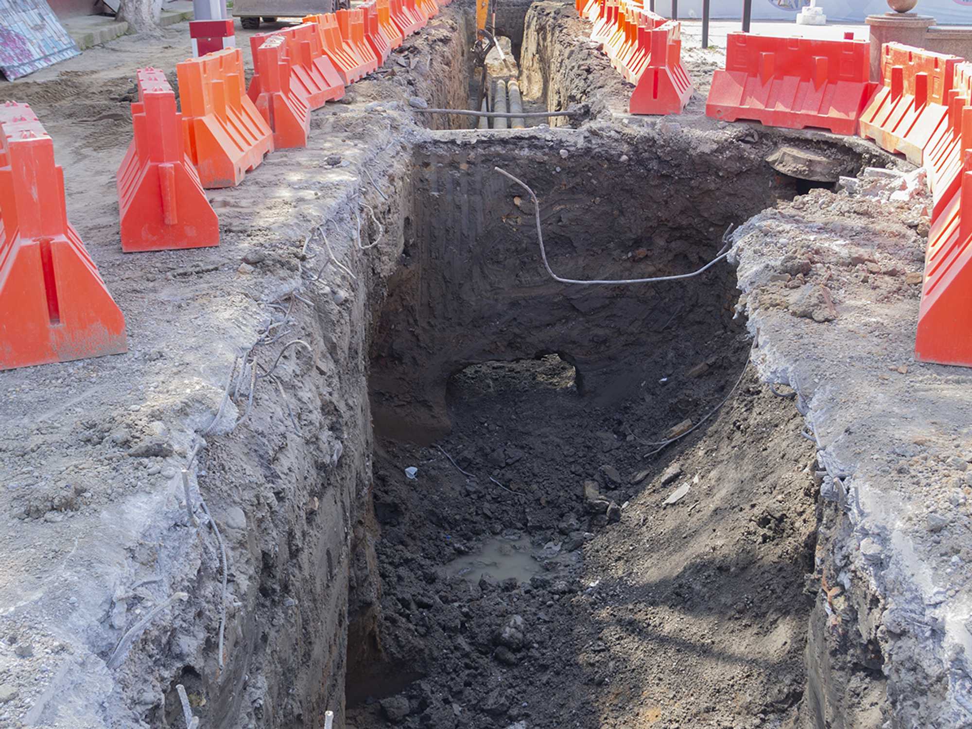 Barricade excavation sites to prevent falls