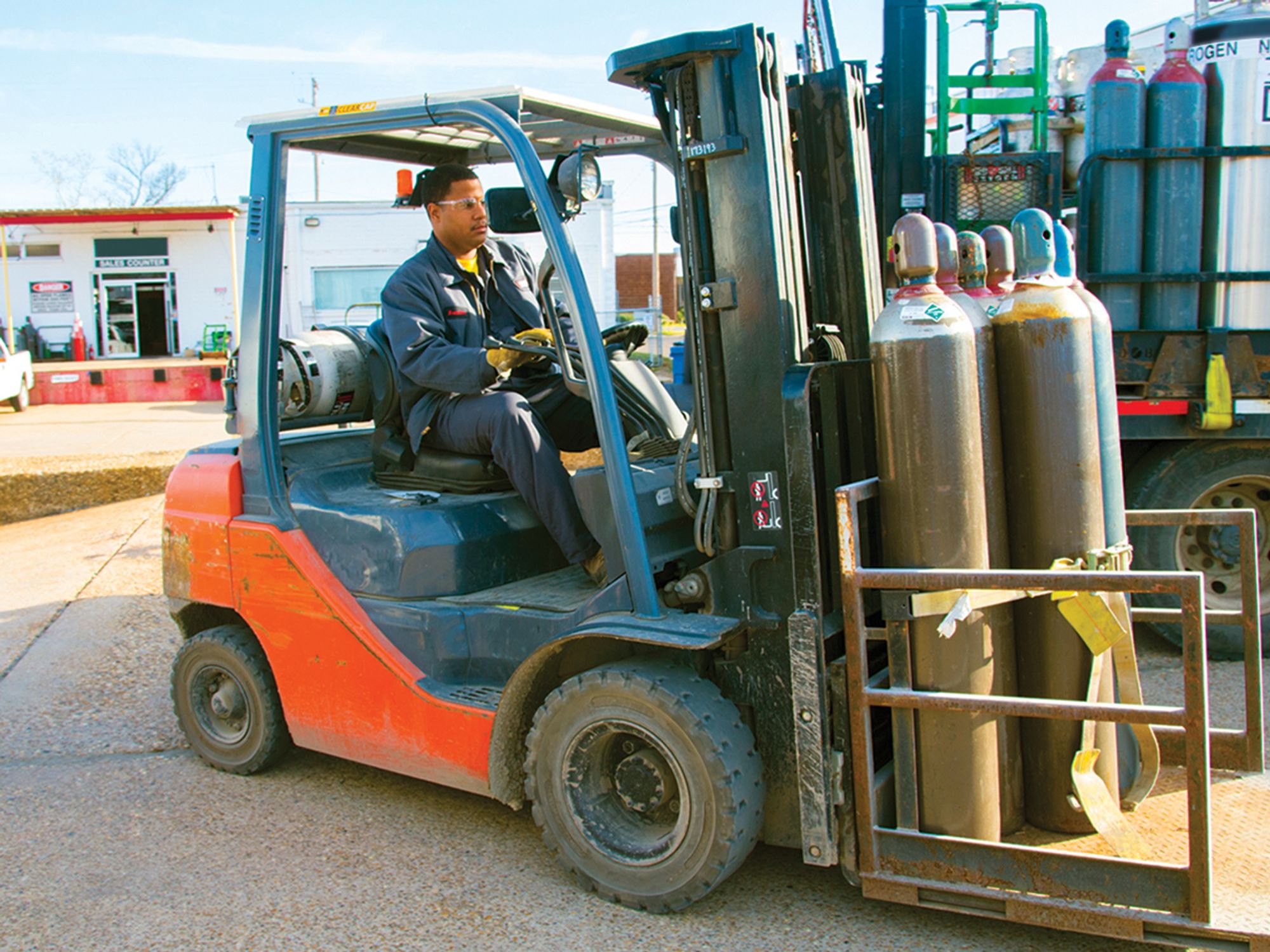 Oxygen and acetylene
