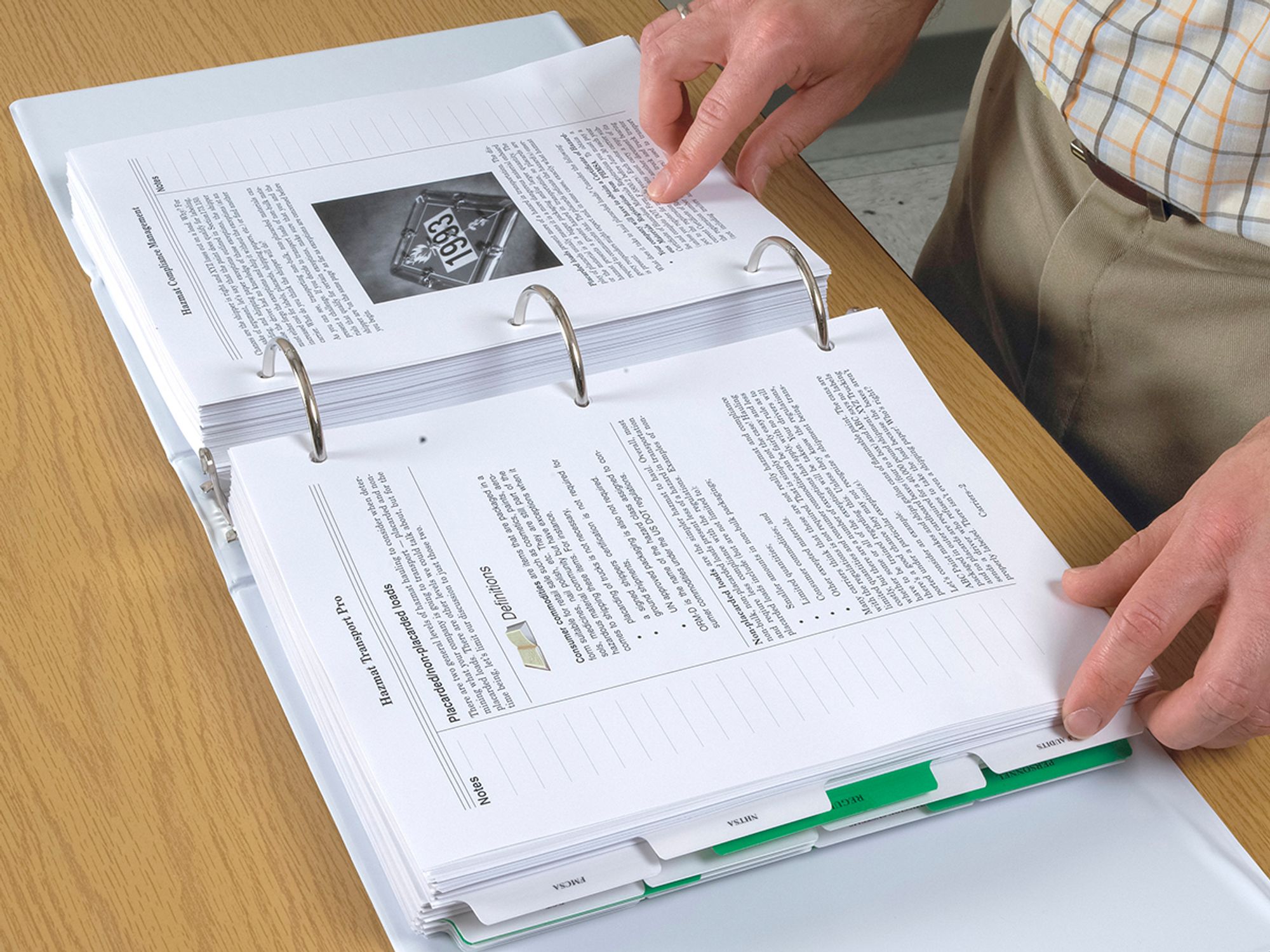 Reading the company handbook
