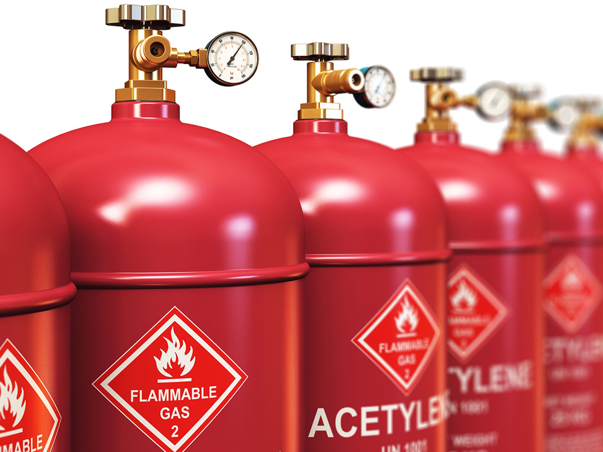 Using cylinders during work