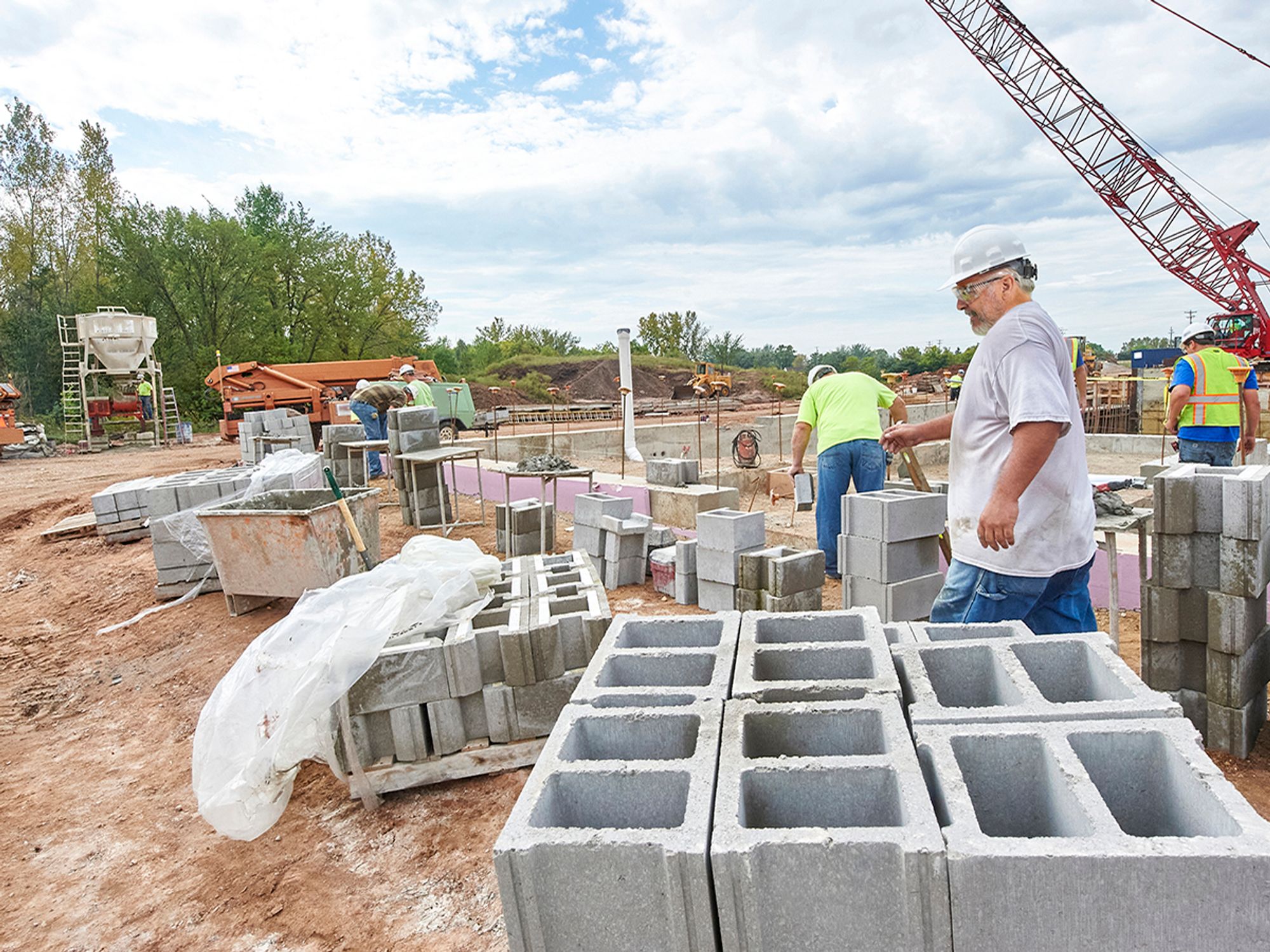 During contract work