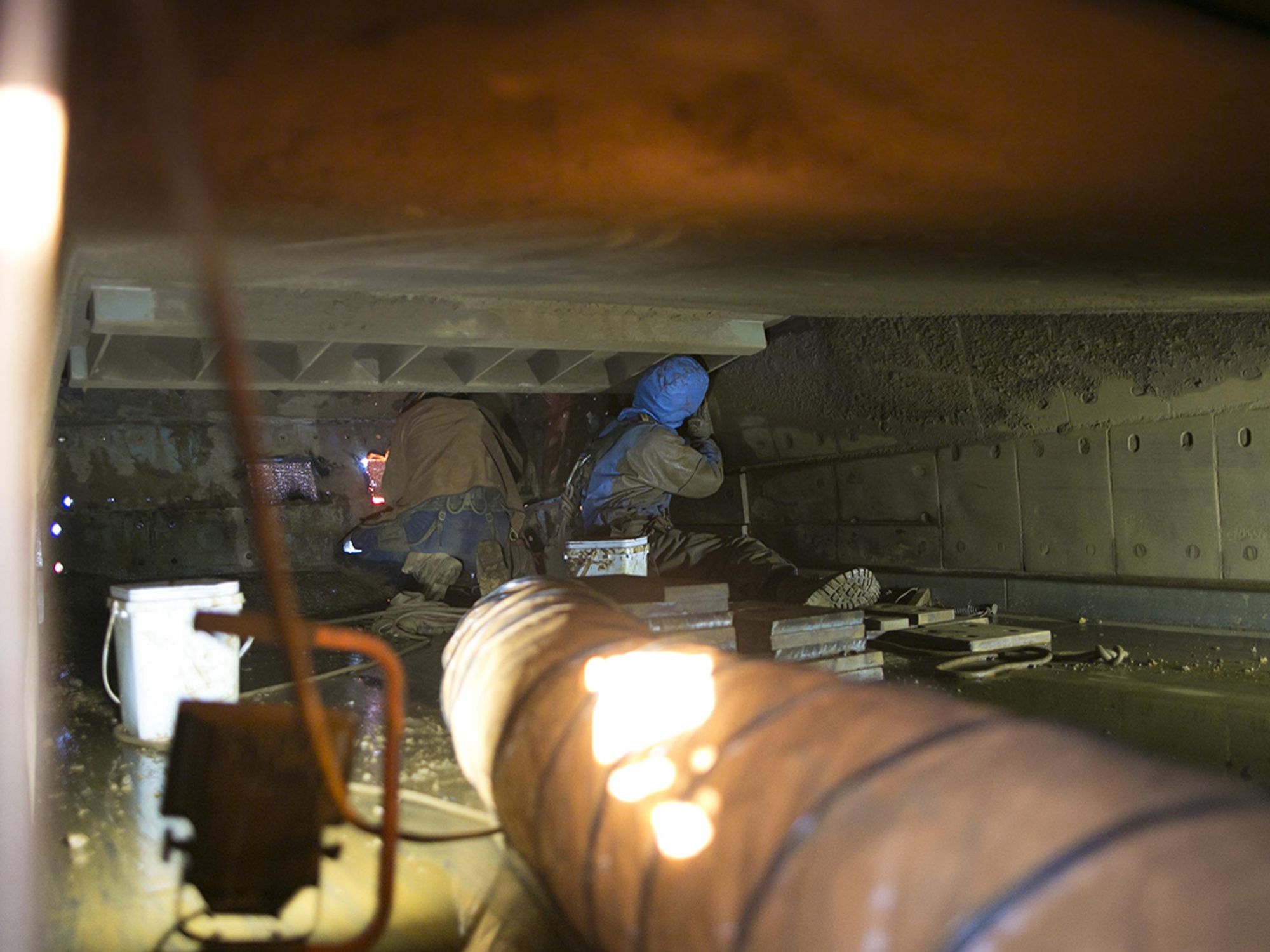 Welding and cutting in confined spaces