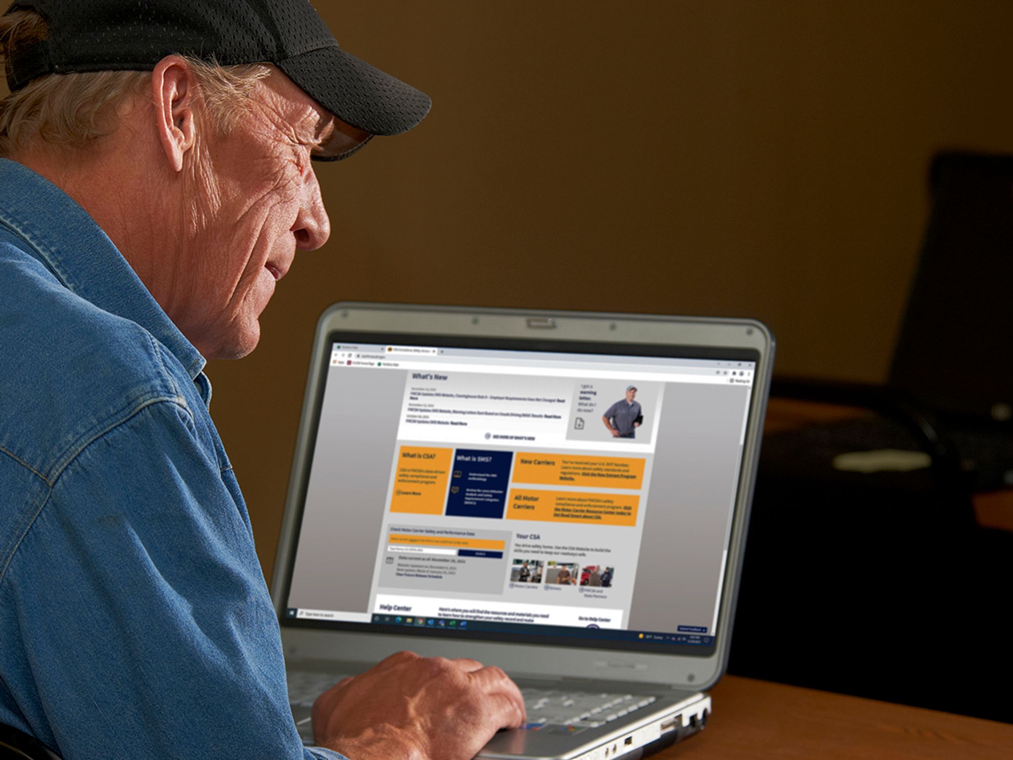 Where can a carrier see its CSA data?