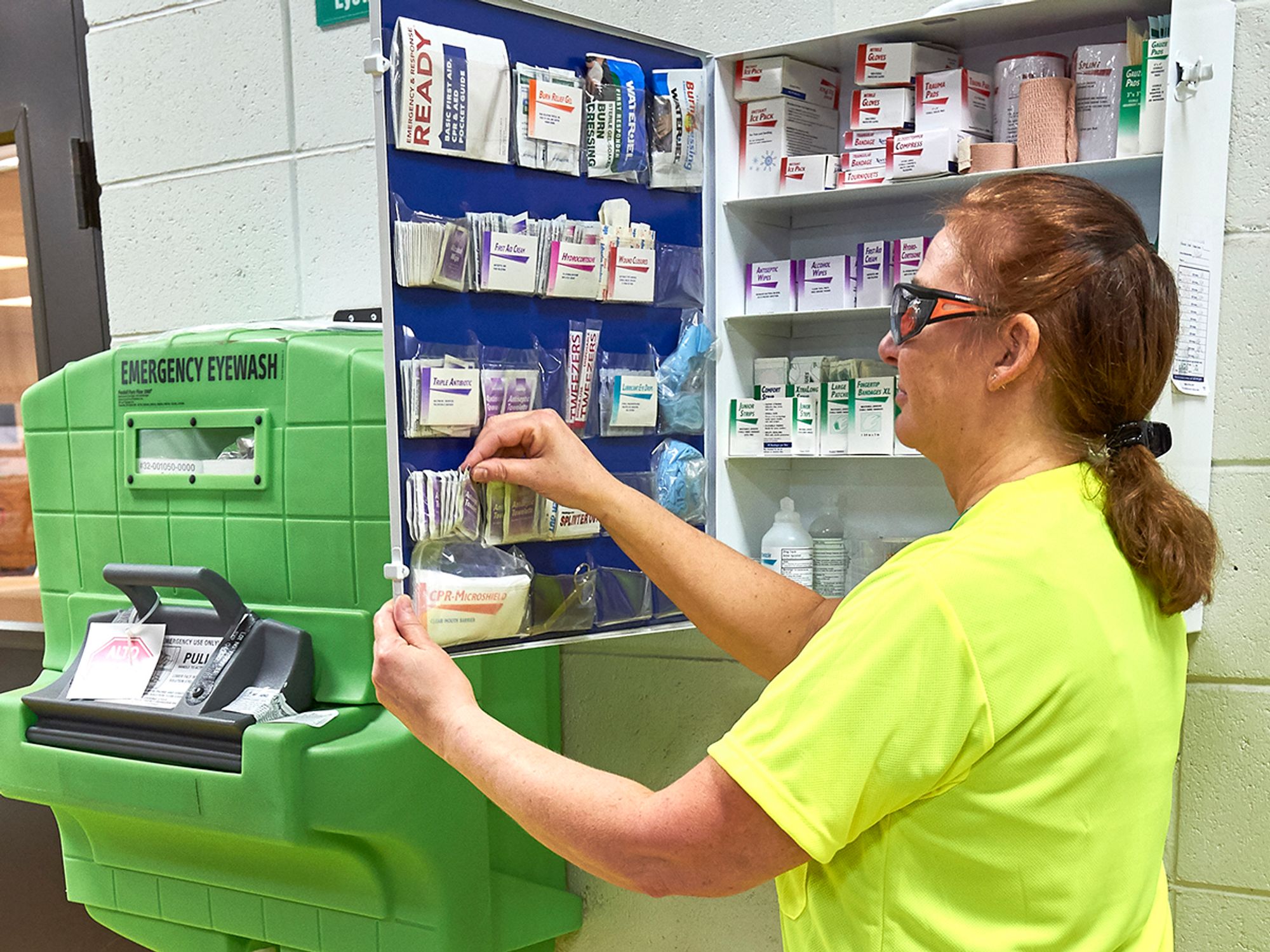 First-aid kit supplies and inspections
