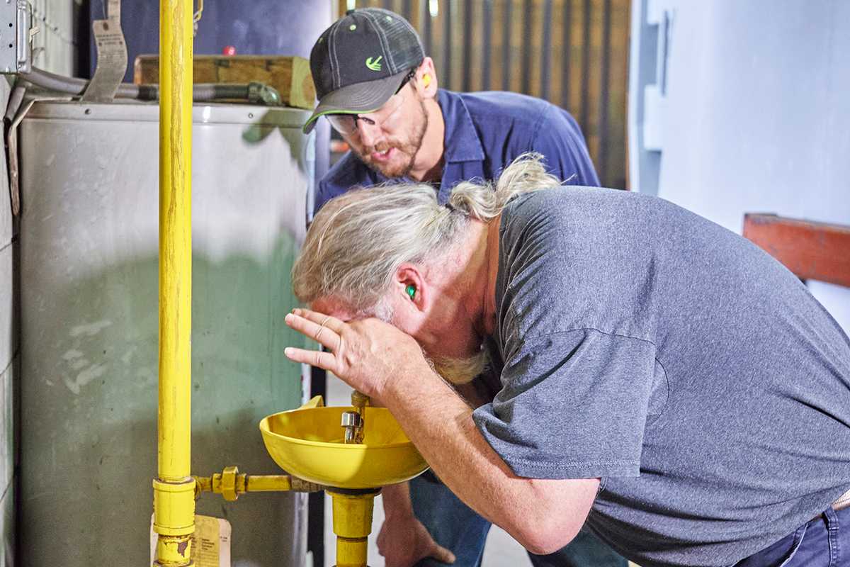 Emergency eyewashes in general industry