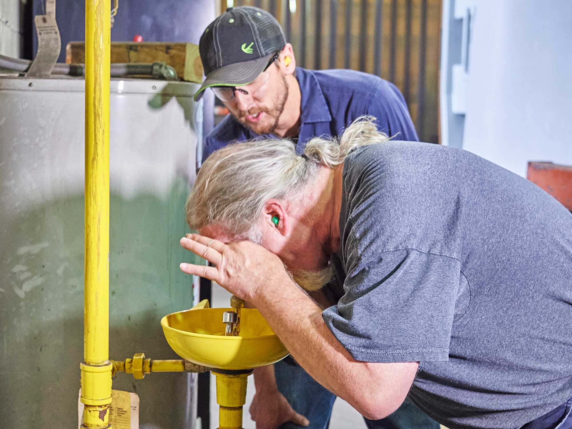 Emergency eyewashes in general industry