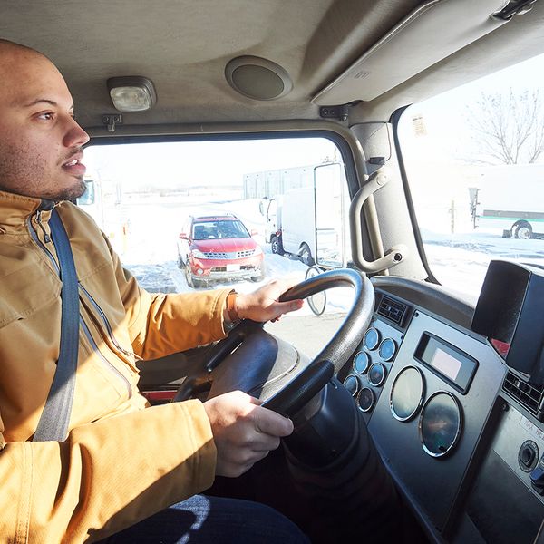 Where and what can you mount on a windshield?