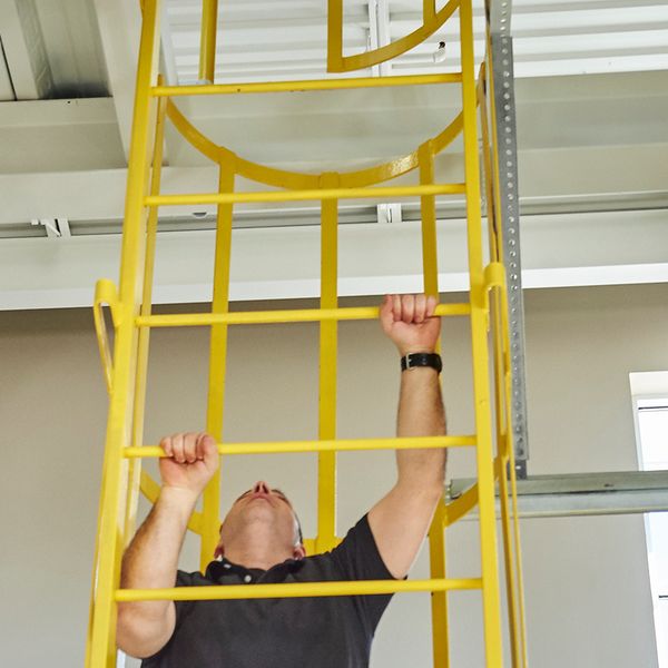 Planning fixed ladder fall protection upgrades