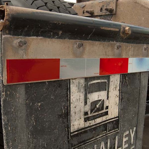 Check on compliance: Bobtail reflective tape