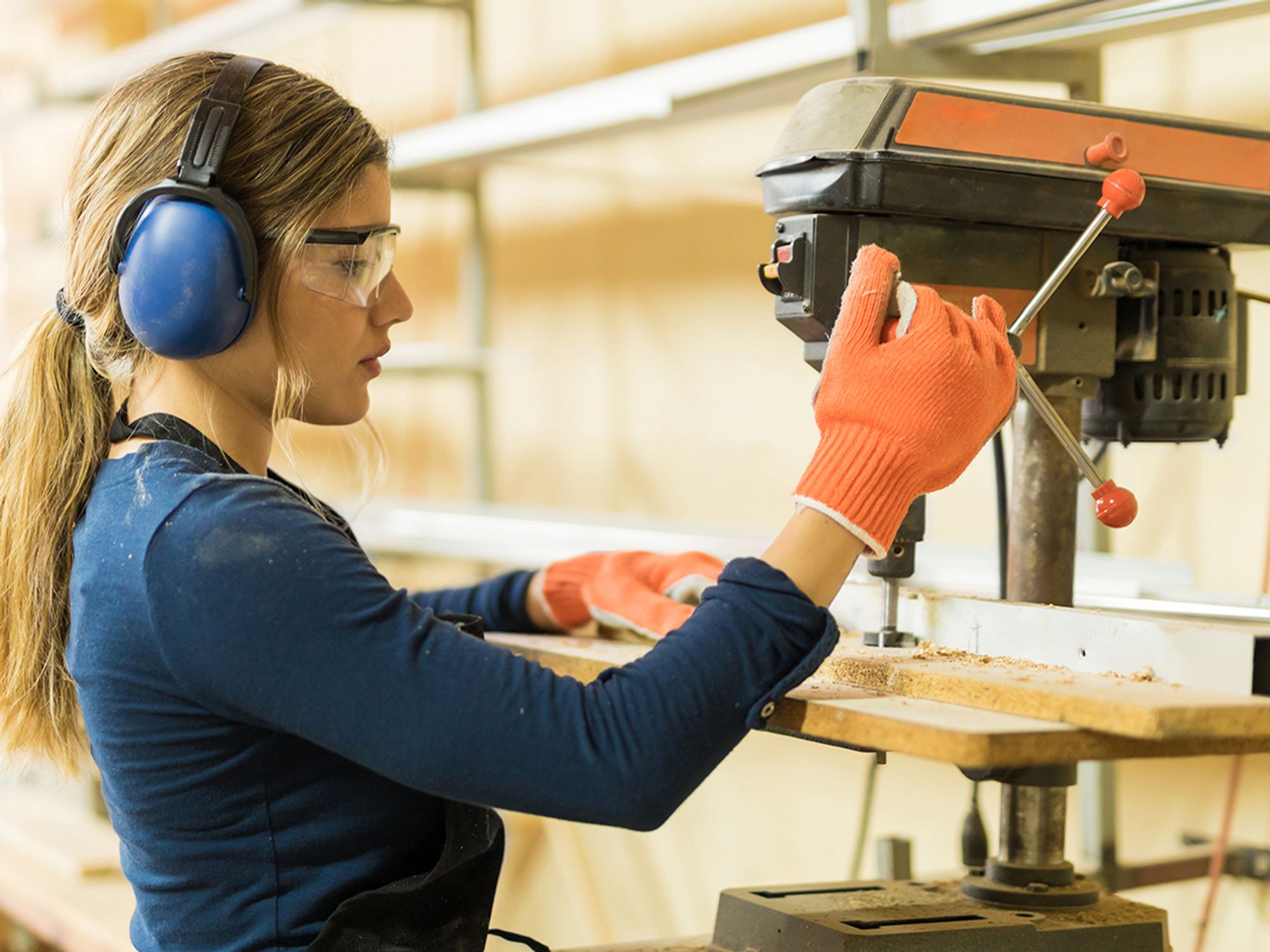 What are the safeguarding requirements for drill presses?