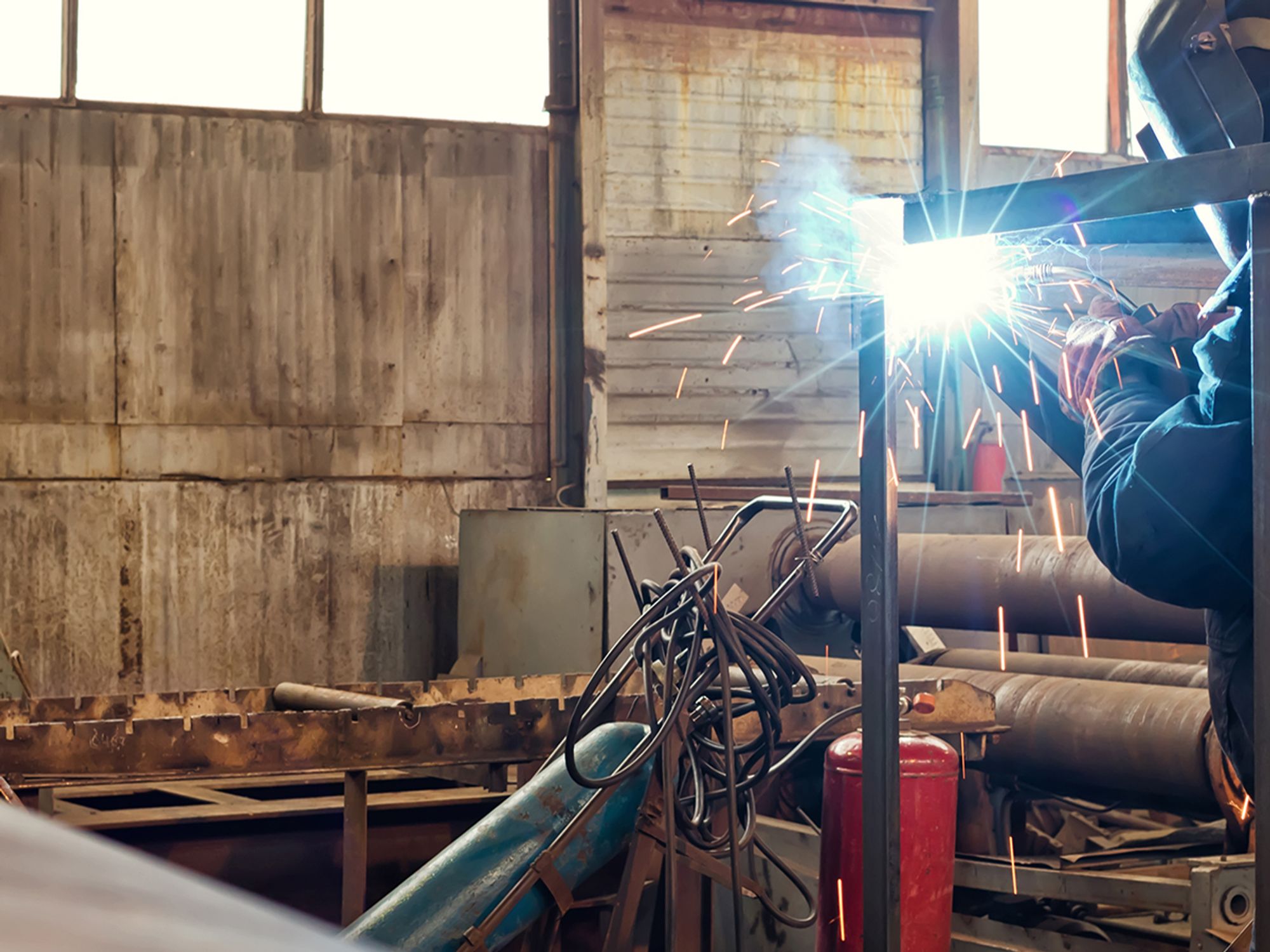 Gas welding precautions