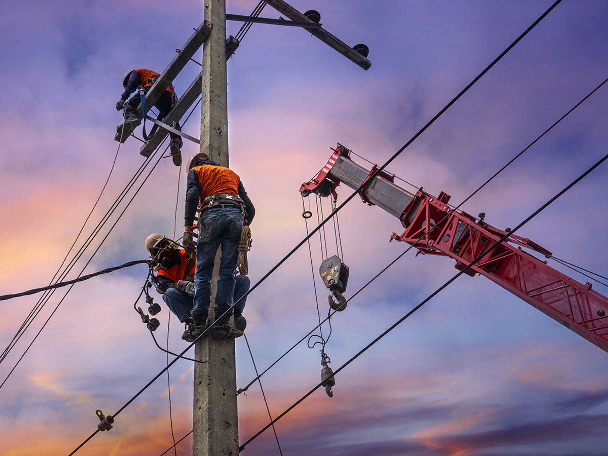 Power-line safety (all voltages) — Equipment operations closer than the Table A zone