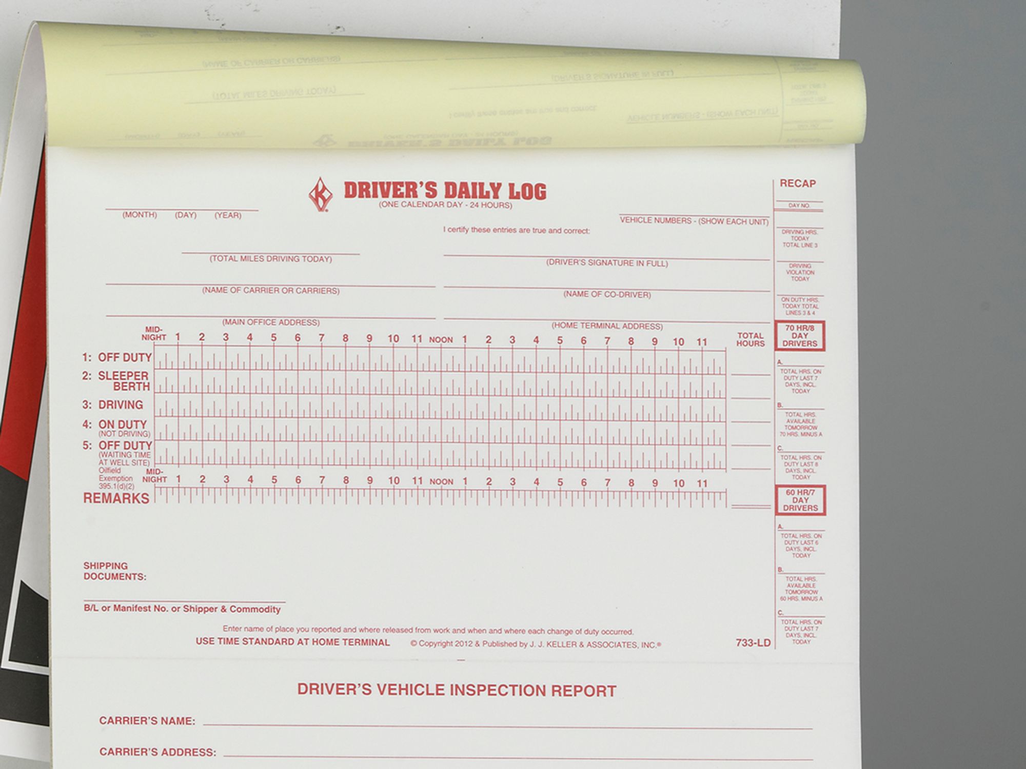 Hours of Service: Logs and time records
