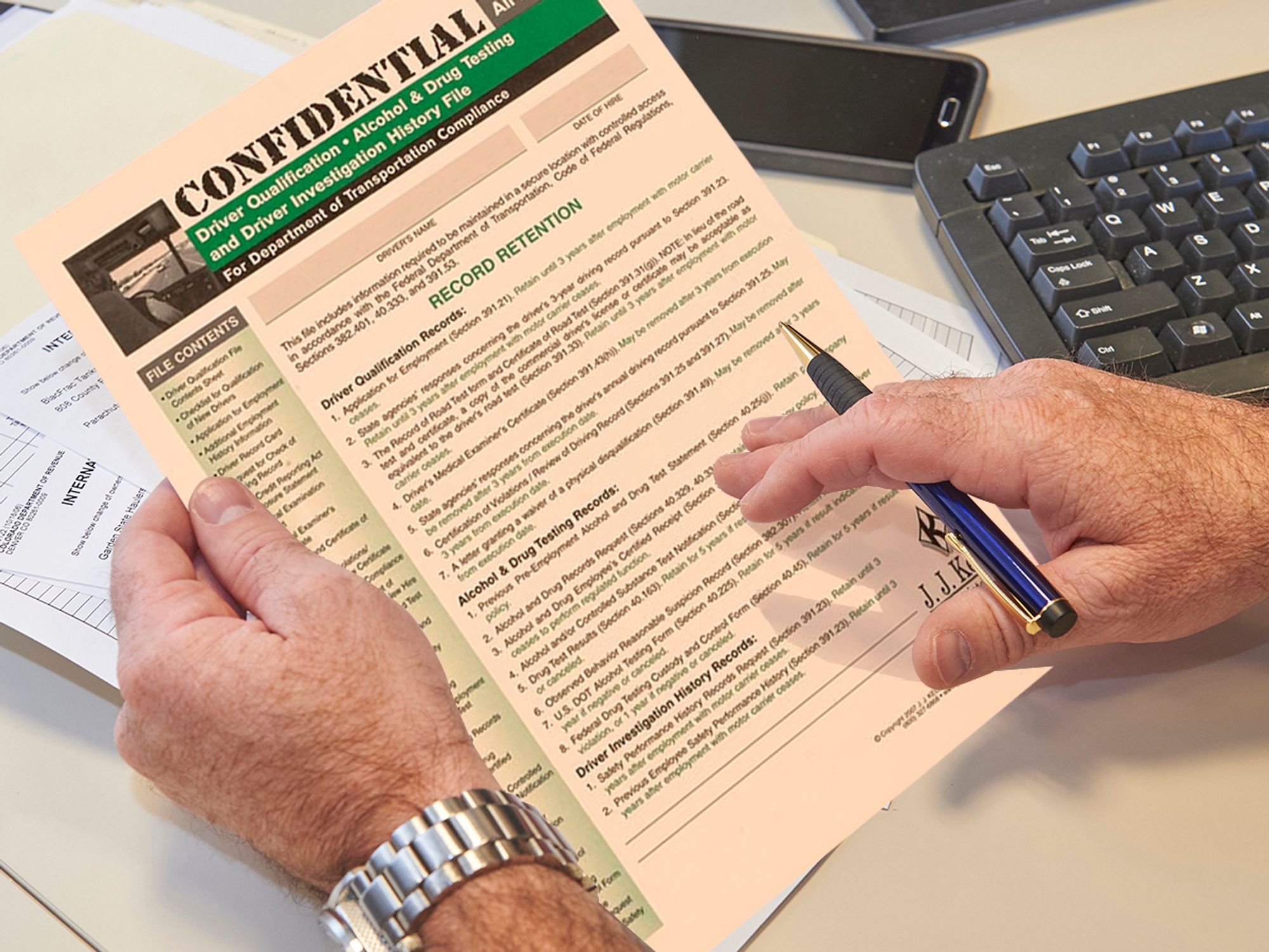 Review of the annual motor vehicle record (MVR)