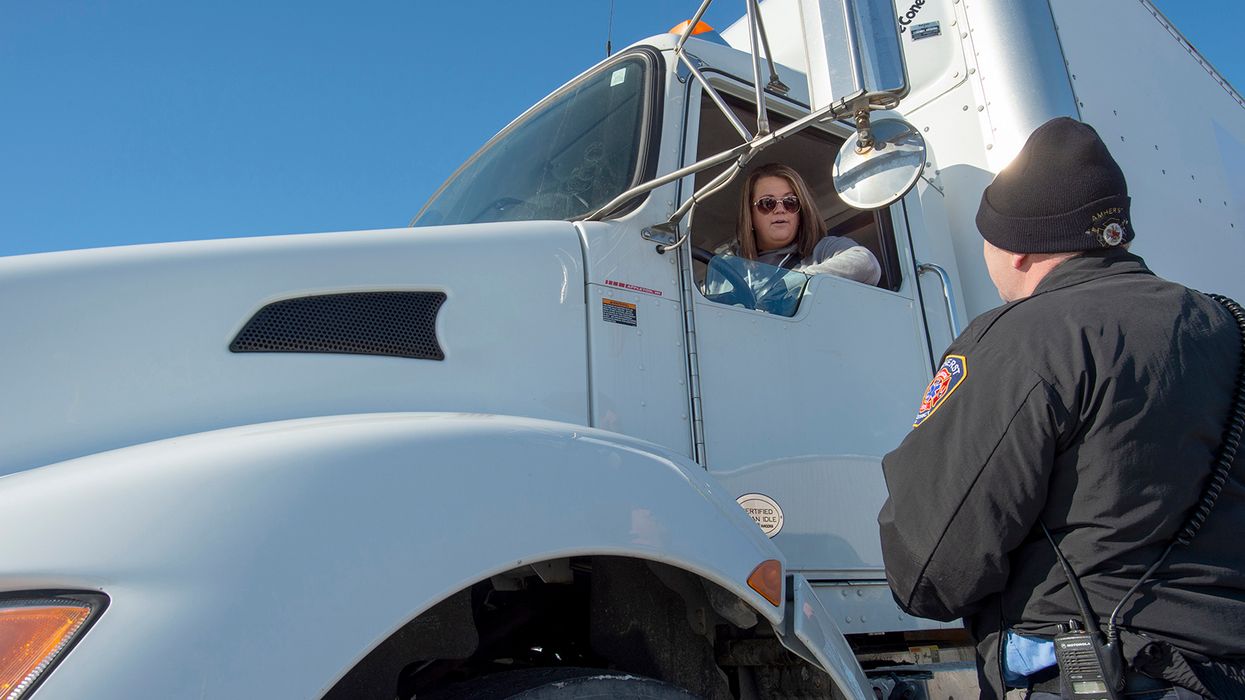 What does the alphabet soup following 392.2 on a roadside inspection report mean?