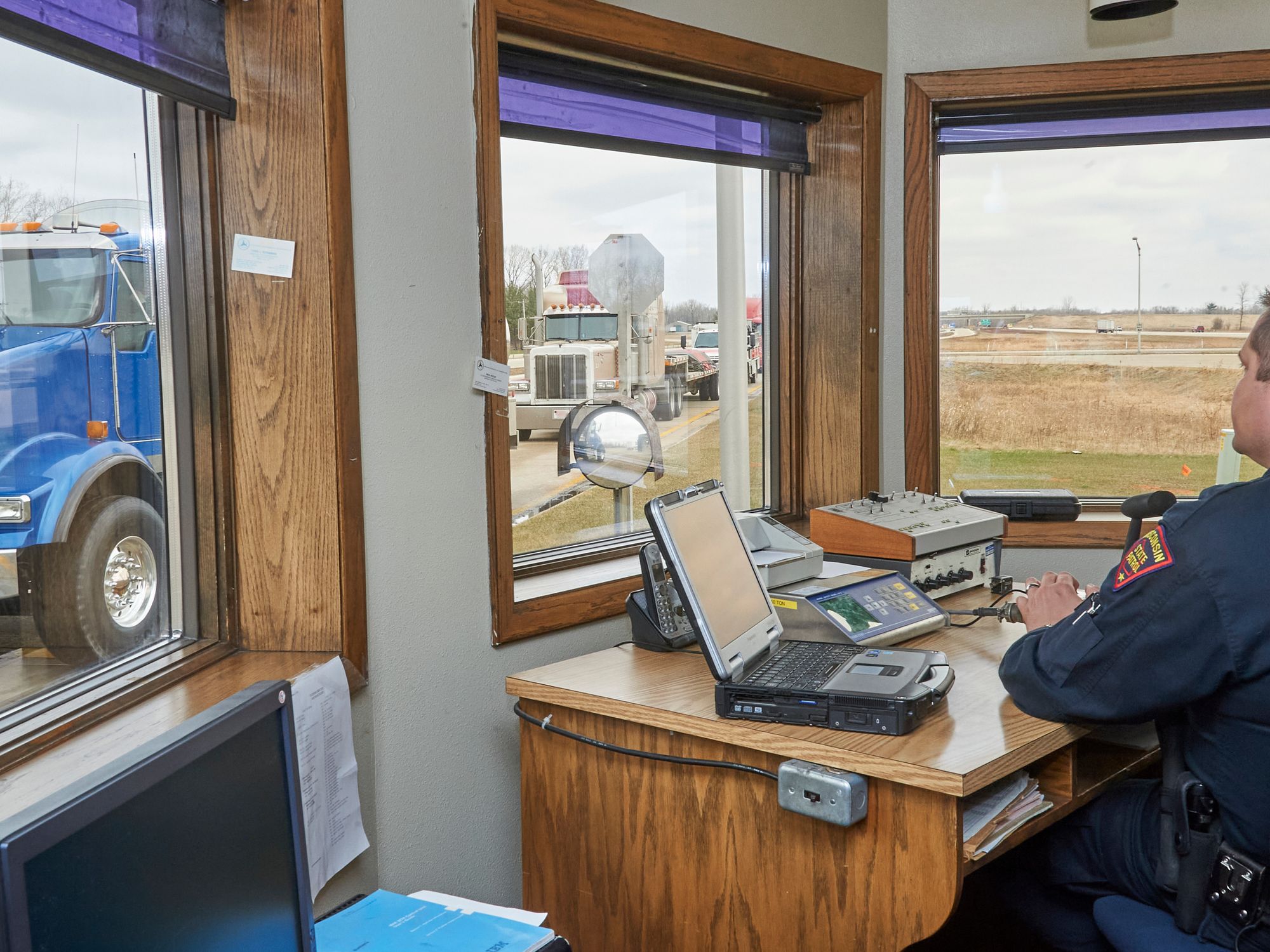 What vehicles need to enter scales?