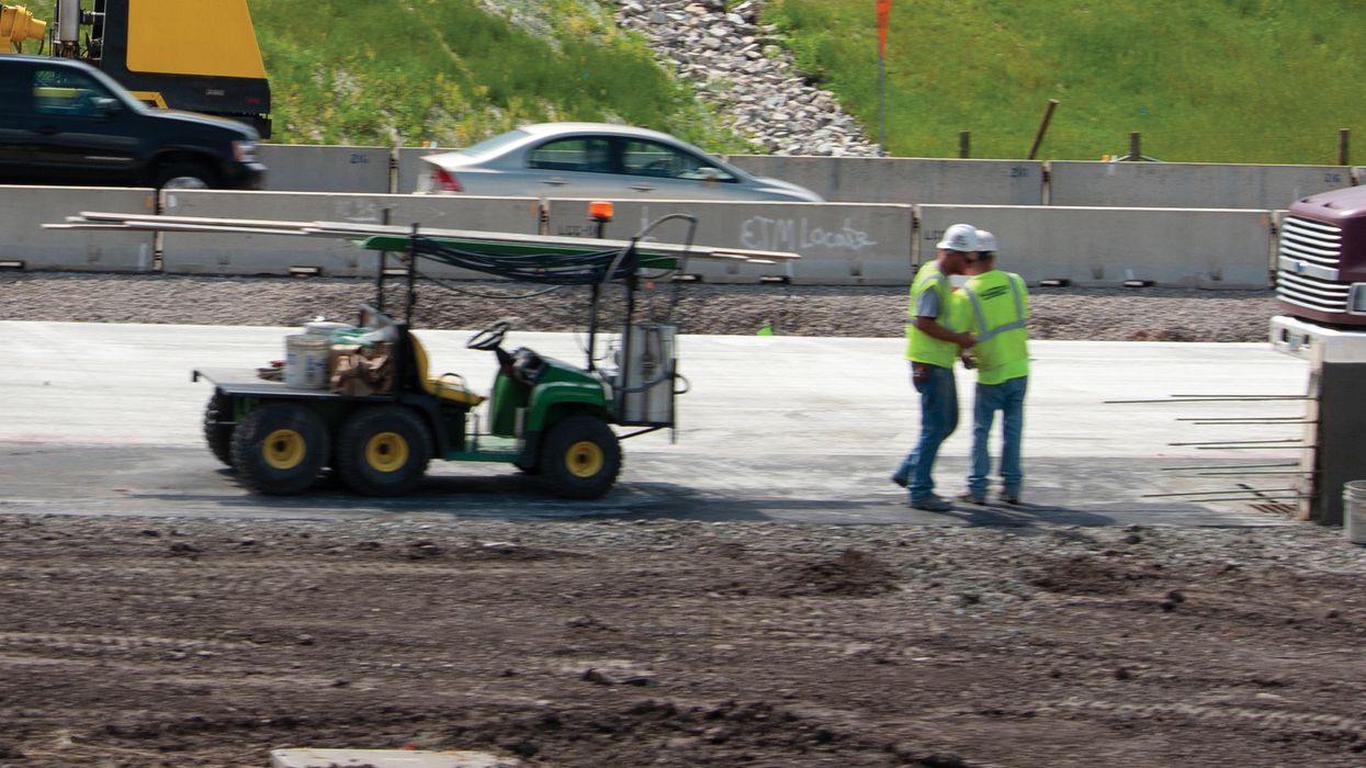 Forewarn workers about golf cart hazards