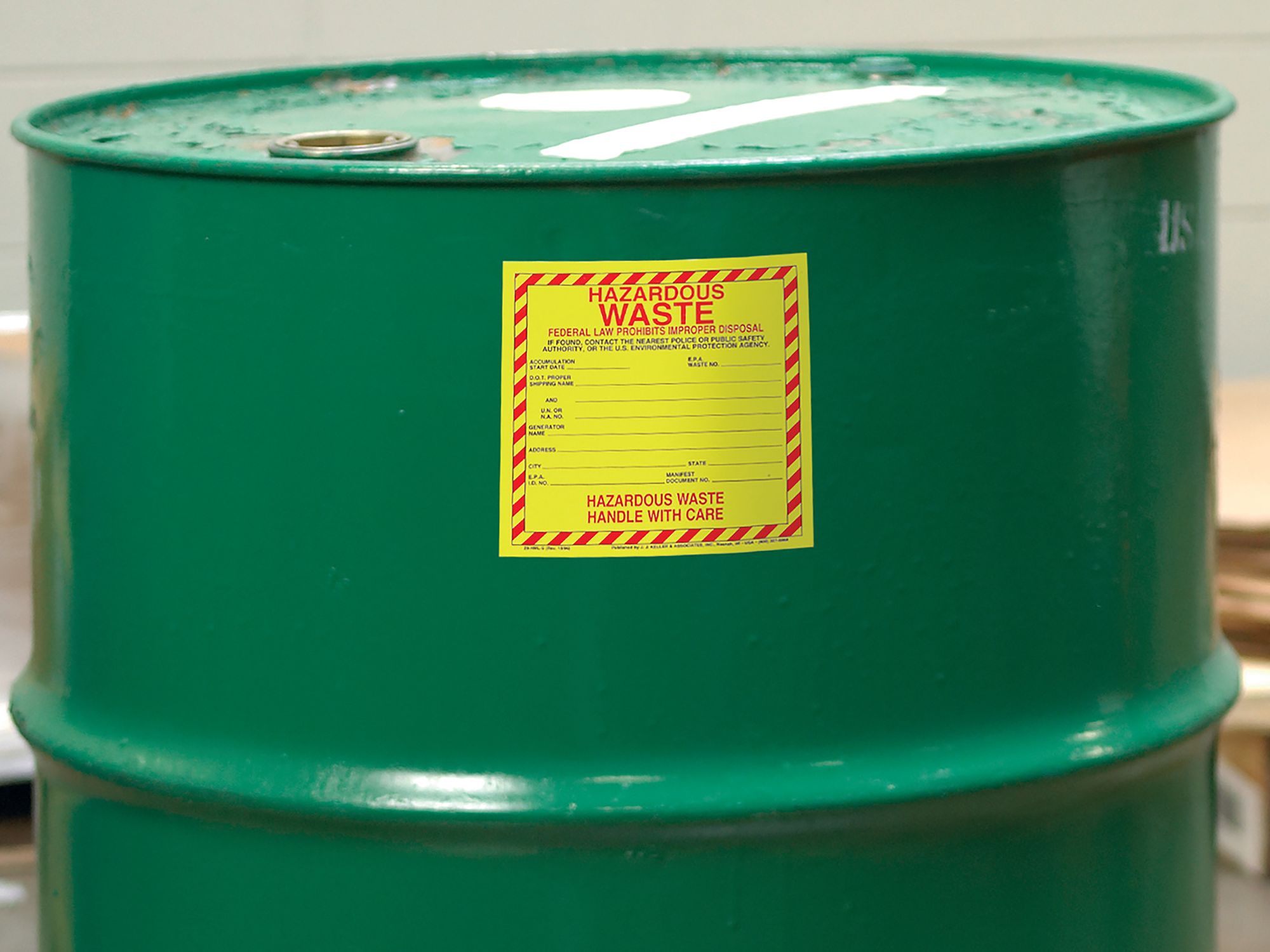 Hazardous waste numbers and hazard codes