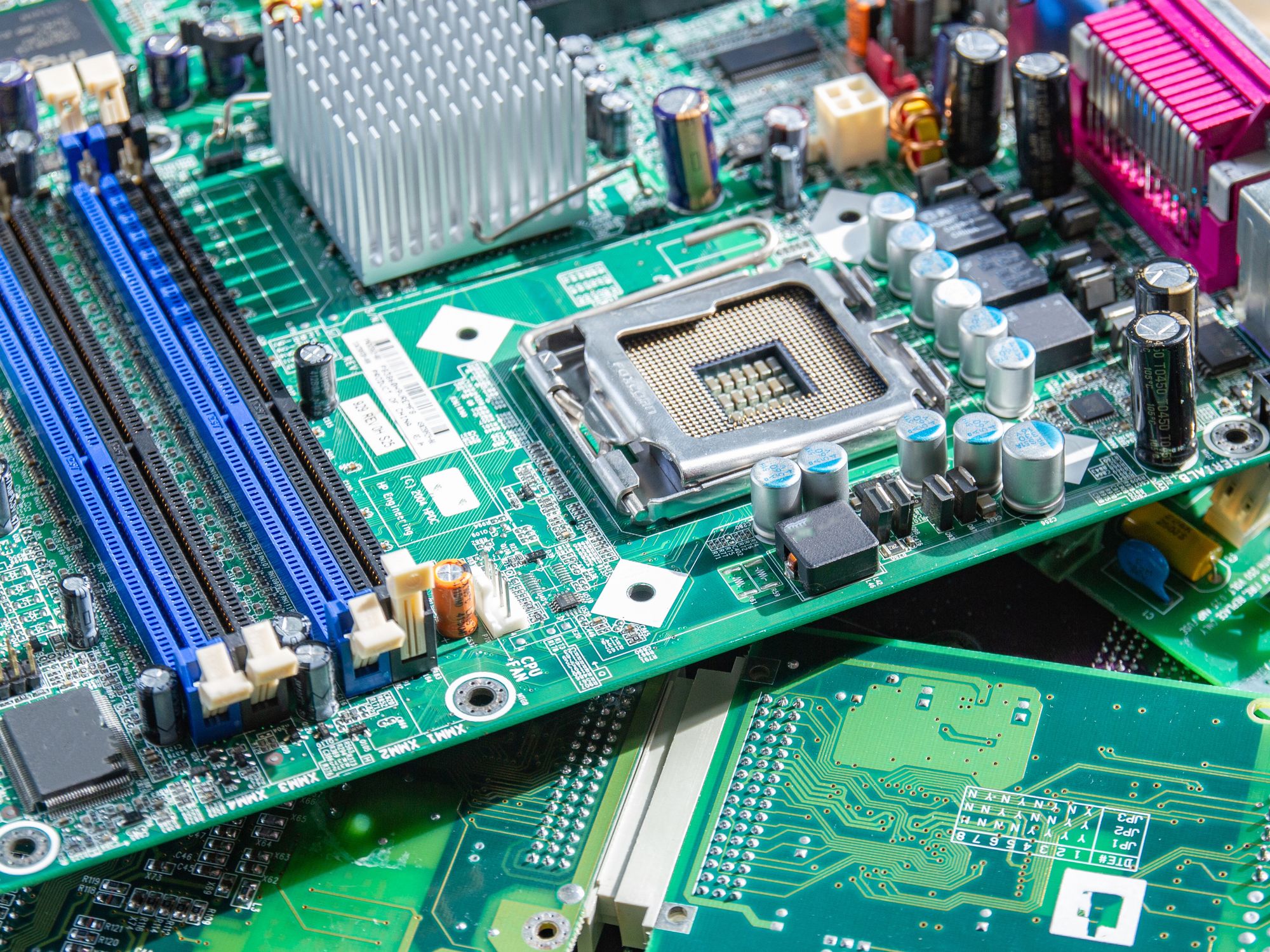 CRTs and circuit boards