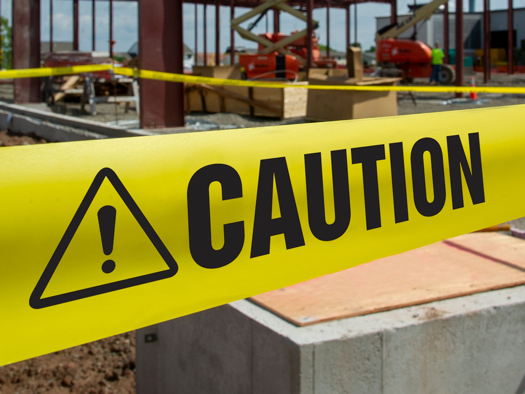 Barricade tape, also known as caution tape