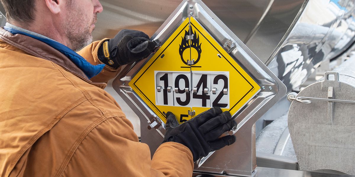 Label On Placket Markings, placards, and labels | J. J. Keller® Compliance Network