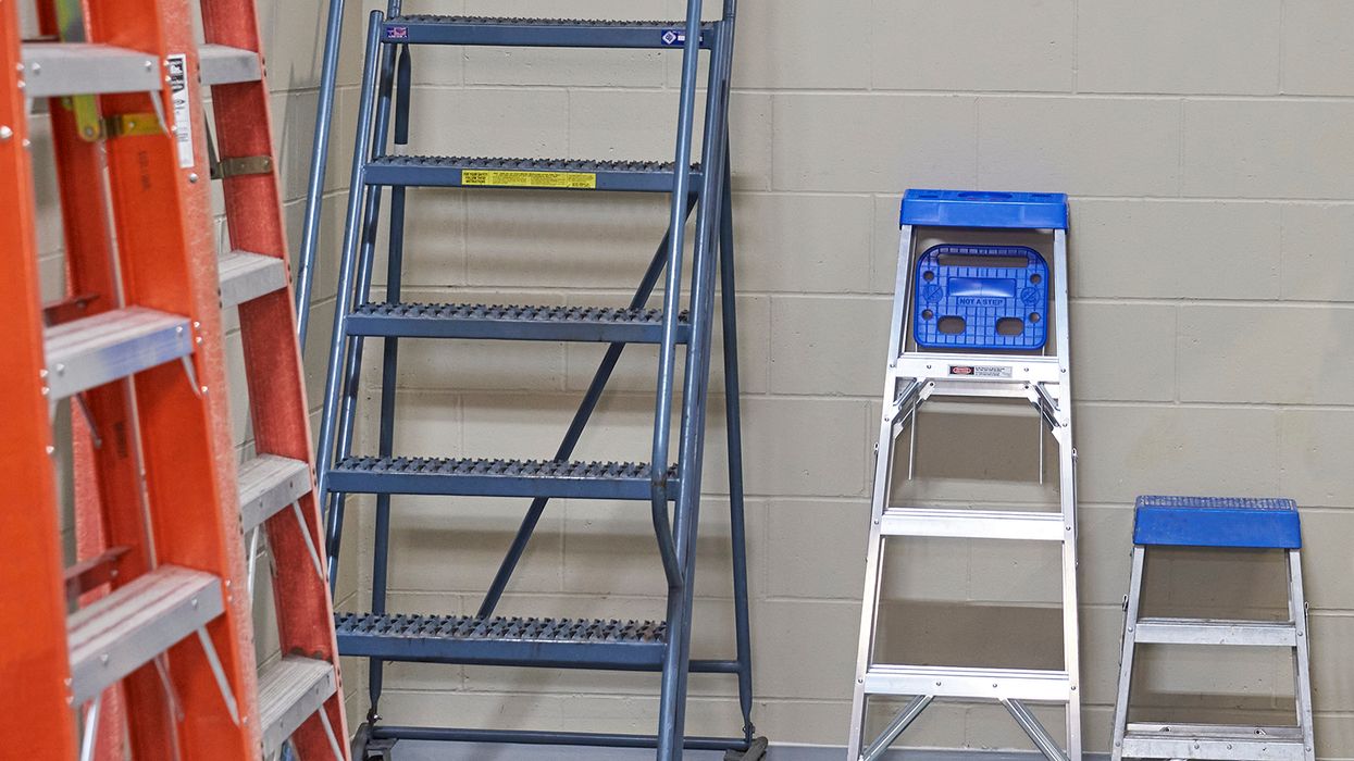 Train workers to inspect, use, and store portable ladders