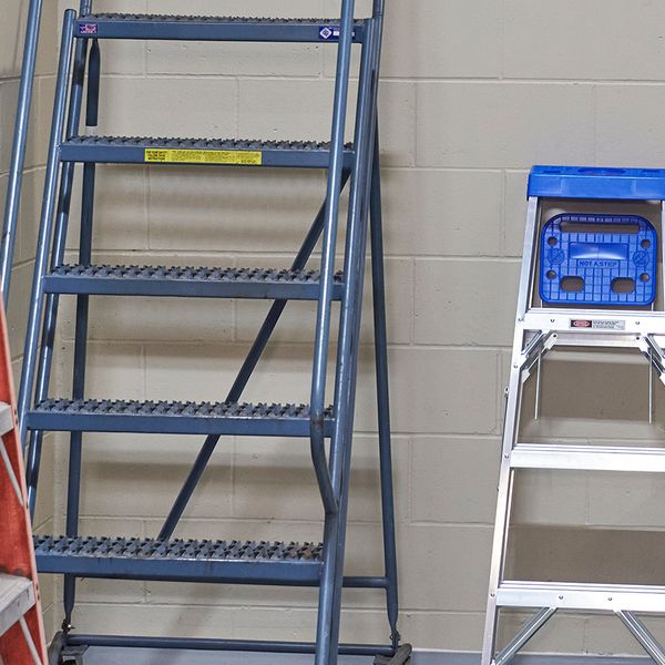 Train workers to inspect, use, and store portable ladders