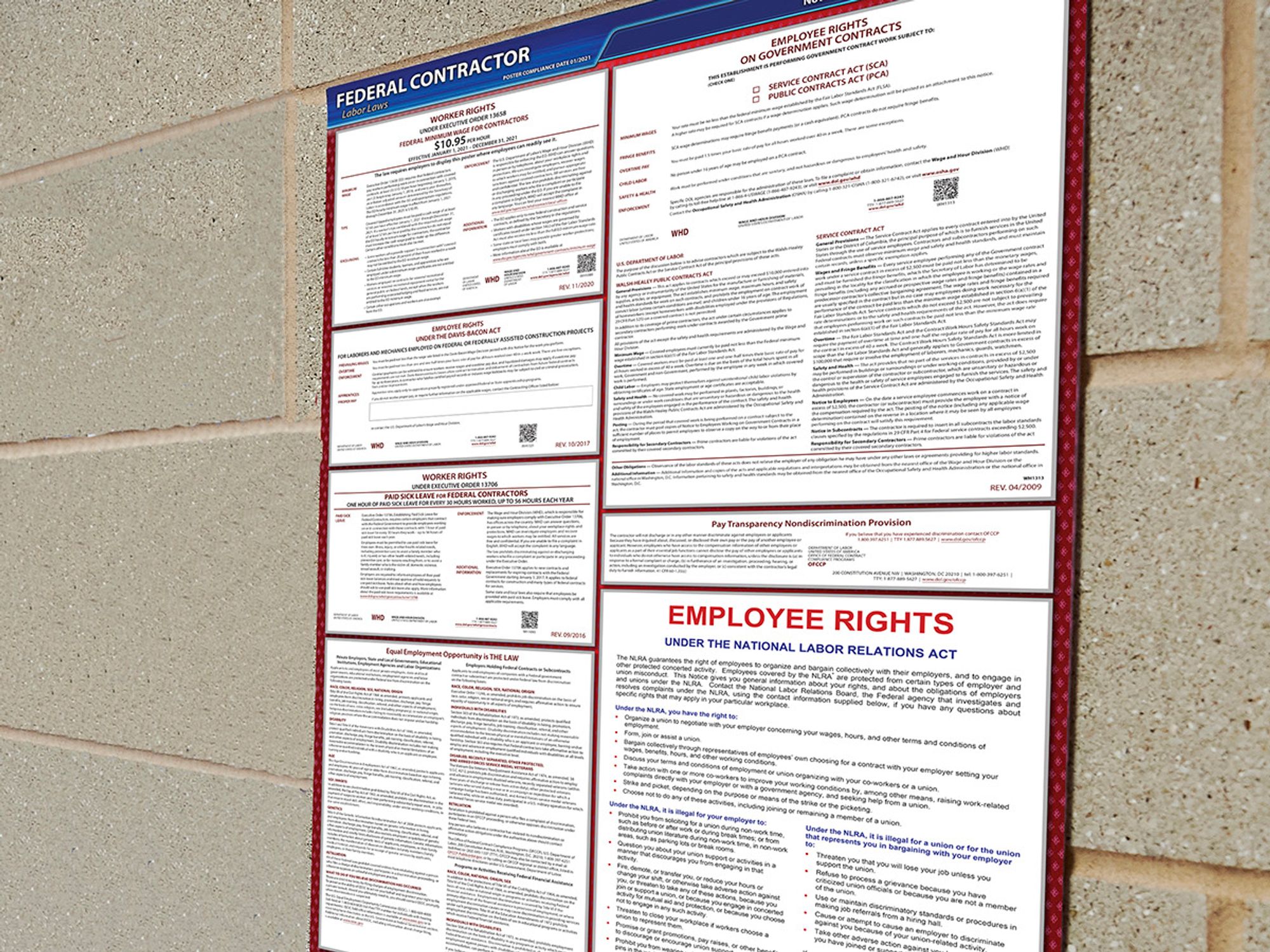 Posters for federal contractors