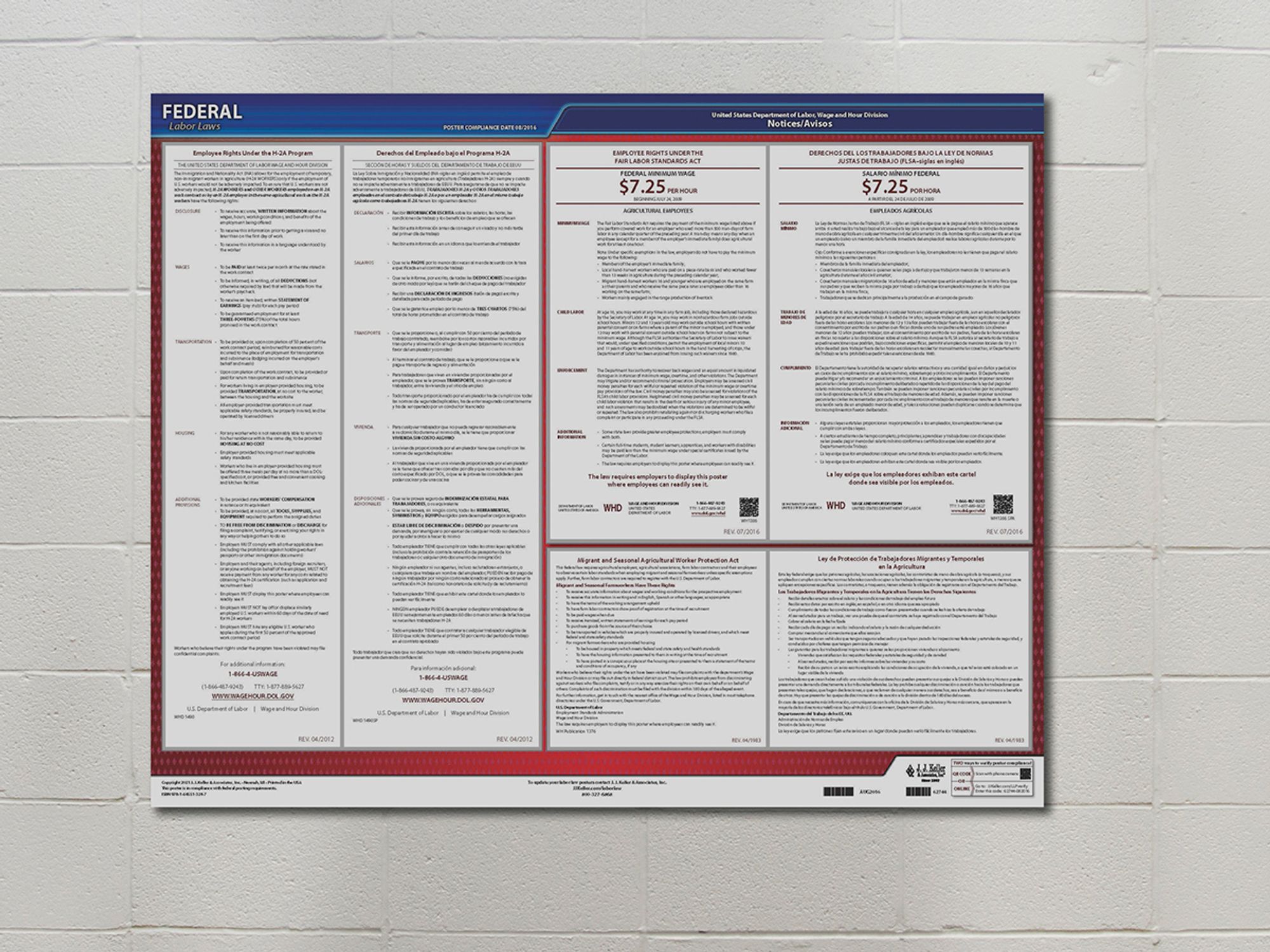 Federal labor law posters required in special situations