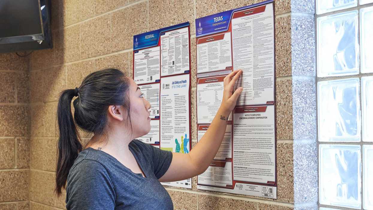A poster may be needed when your state has a captive-audience meeting law
