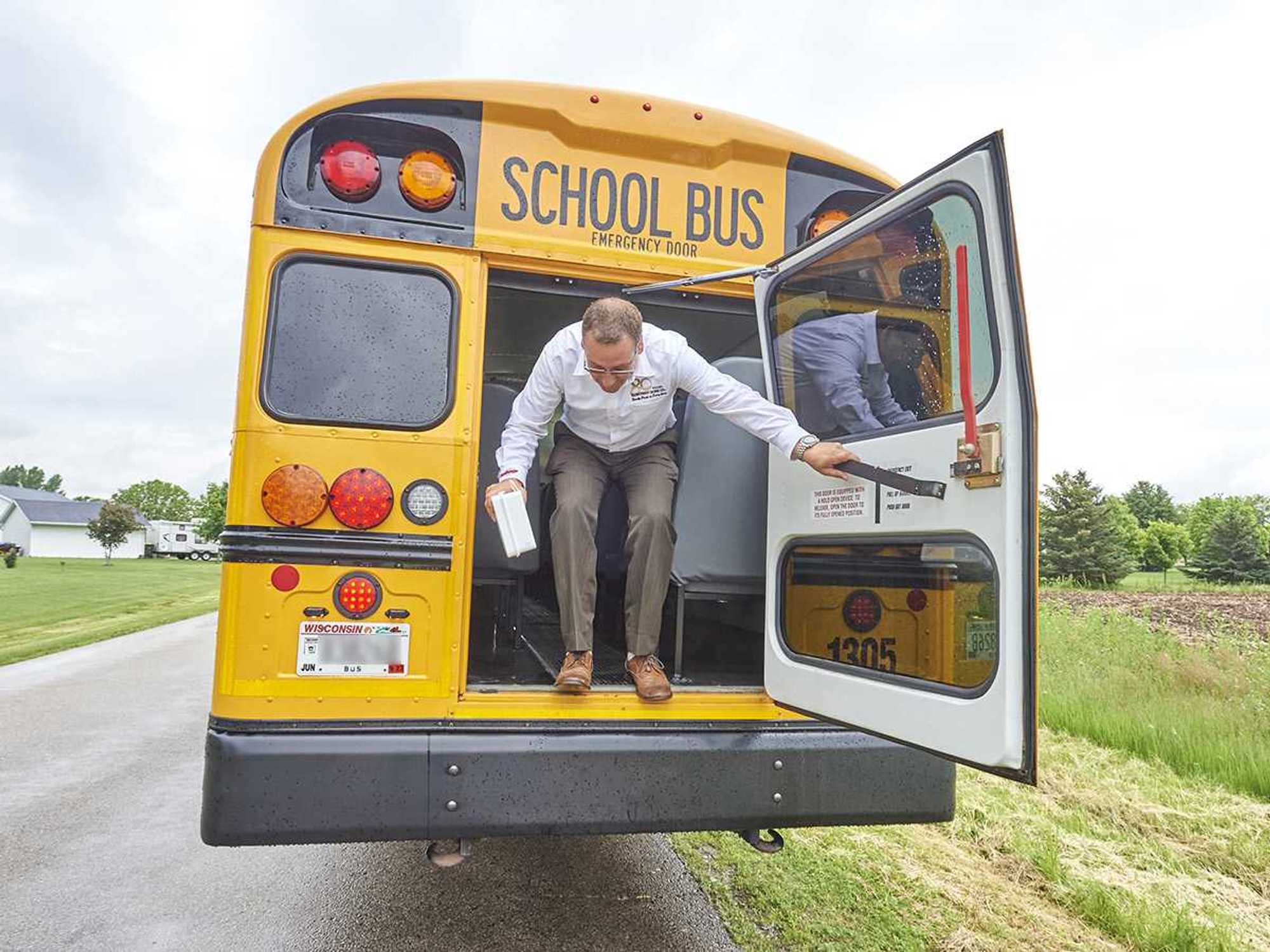 Emergency exits on buses
