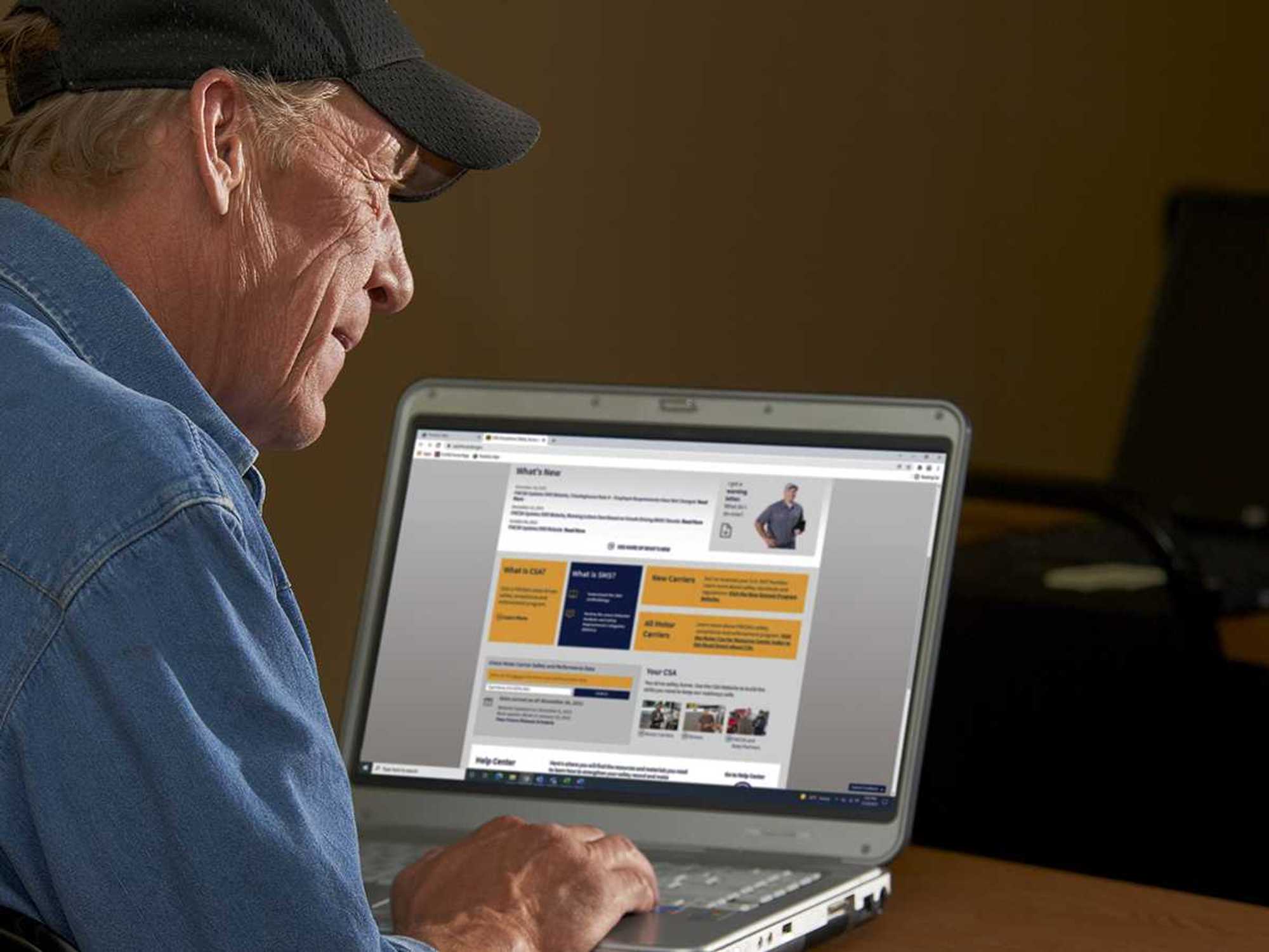 Where can a carrier see its CSA data?