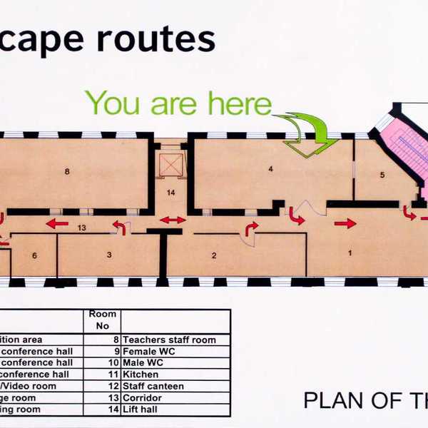 Get outta here! Evacuation maps are optional?
